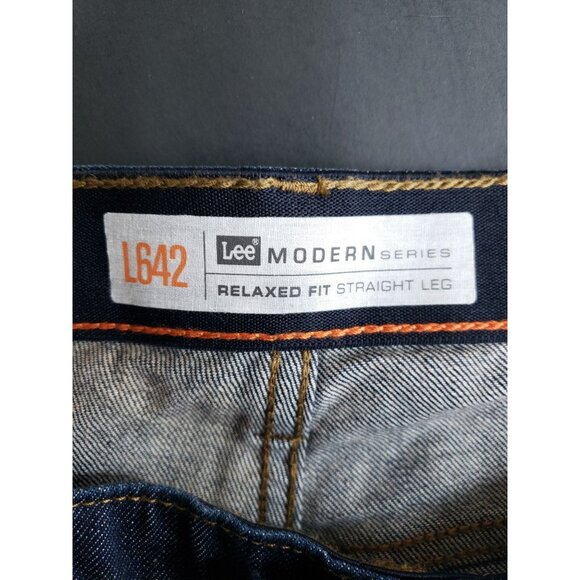 Lee Relaxed Fit Straight Leg Jeans Men's Size 46/34 Flex - Picture 6 of 8